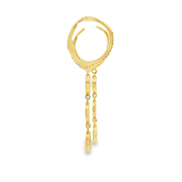 Drop Earrings with Turquoises and Lapis