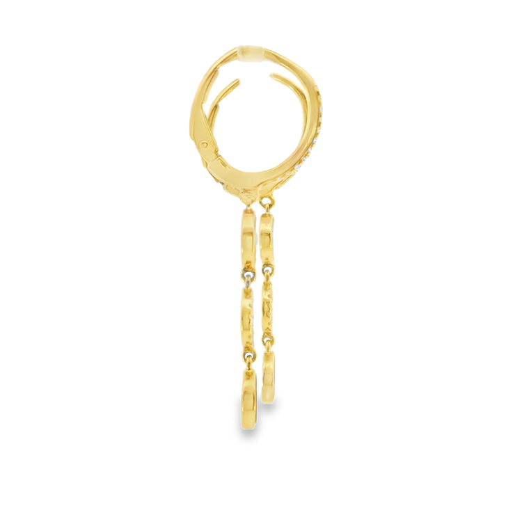 Drop Earrings with Turquoises and Lapis