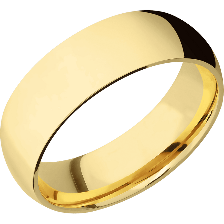 22K Yellow Gold + Polish Finish