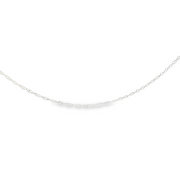10K White Gold Wheat Chain
