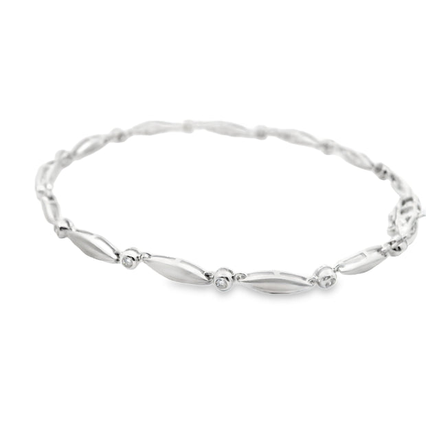 Diamond Marquise Link Bracelet