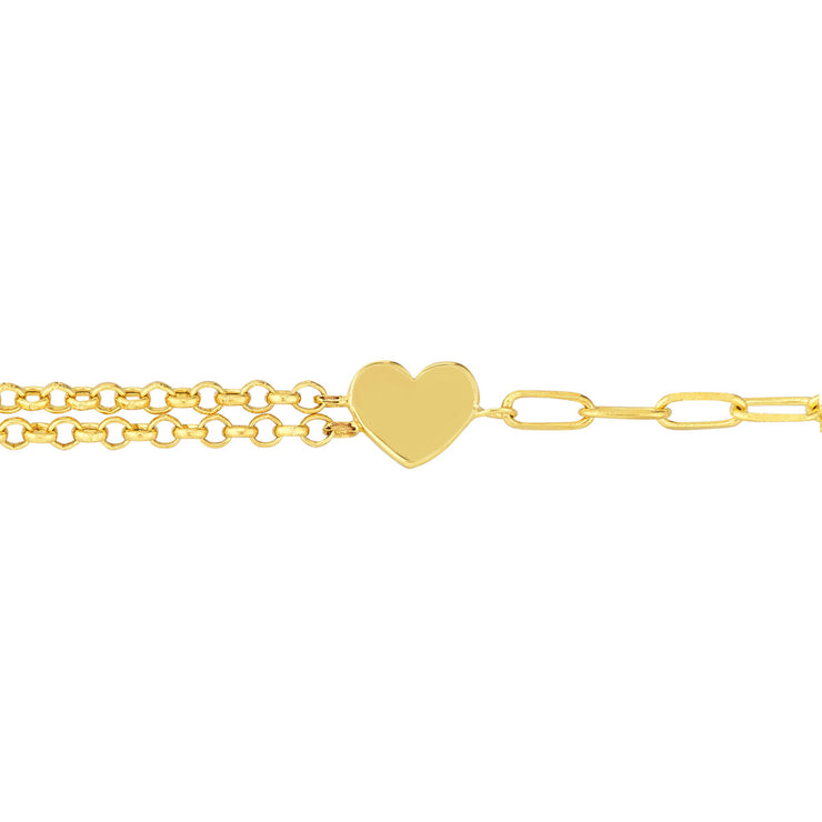 Heart Charm Bracelet