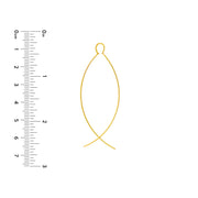 Curved Wire Threader Earrings