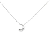 Diamond Pave Moon Pendant