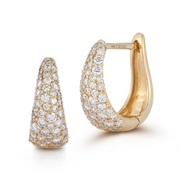 Scatter Pave Tapered Huggies