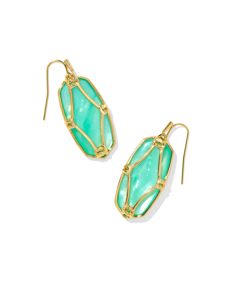 Kendra Scott Elle Lattice Frame Drop Earrings