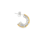 Citrine Hoops