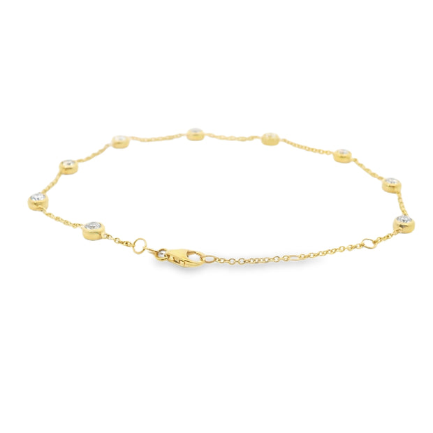 1 Carat Diamond Station Bracelet