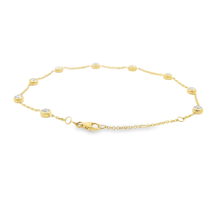 1 Carat Diamond Station Bracelet