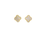 Clover Earrings in Mother of Pearl