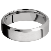 14K White Gold + Satin , Polish Finish