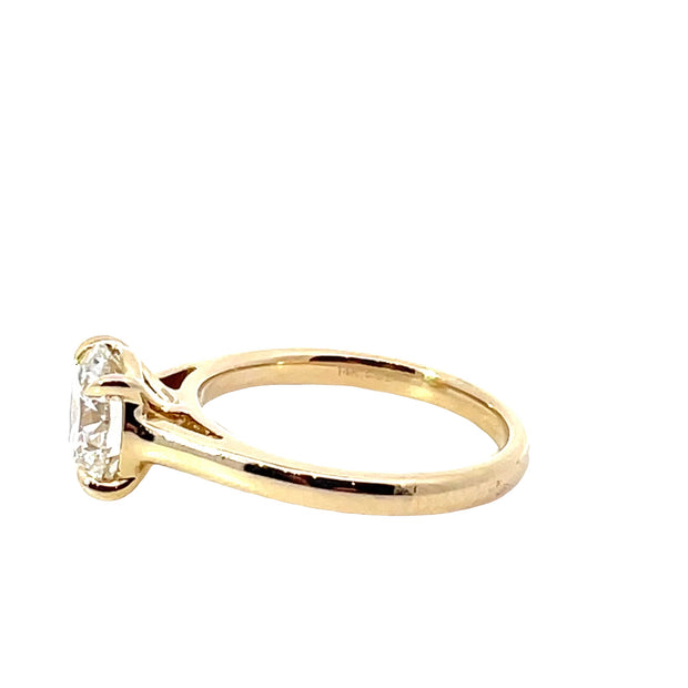 Yellow Gold Lab Grown Engagement Ring
