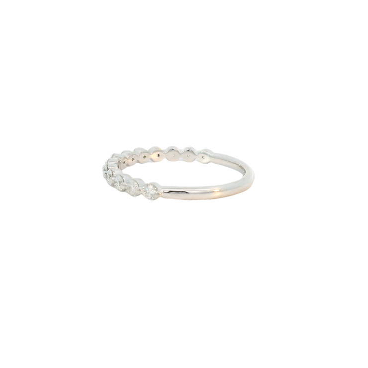 White Gold Diamond Bubble Band