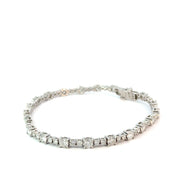14K White Gold 5 ct Diamond Tennis  Bracelet