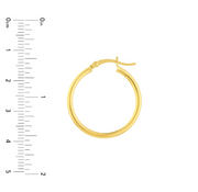 Yellow Gold Polished Hoops