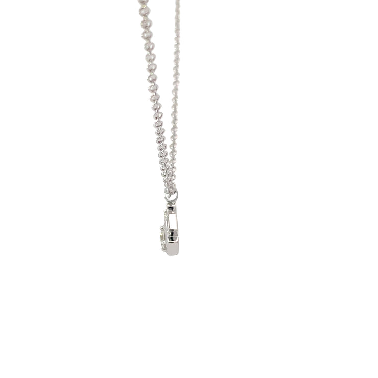 White Moderm Electrum Diamond Necklace