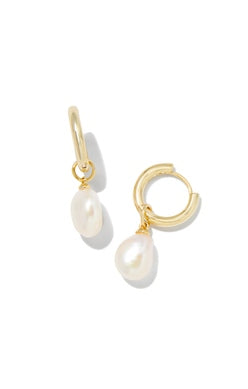 Kendra Scott Willa Pearl Covertable Huggies