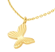 Yellow Gold Petite Butterfly Necklace