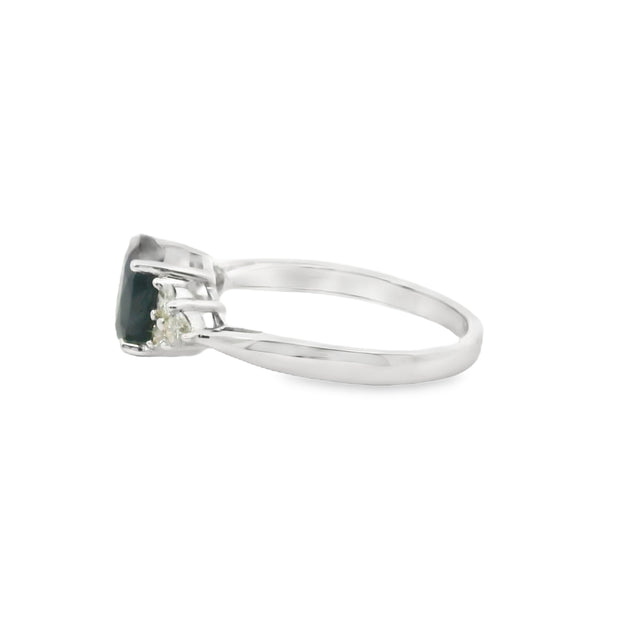 Sapphire and Diamond Ring