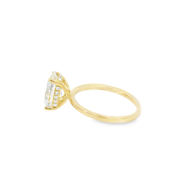 Yellow Gold Lab Grown Engagement Ring