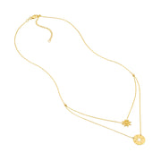Compass and Ship Wheel Layered Necklace