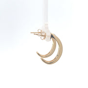 Diamond Emerald Channel Hoops