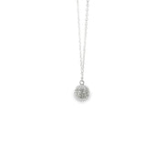 Diamond Pave Disco Ball Pendant