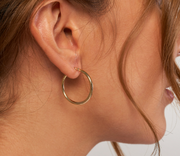 Yellow Gold Polished Hoops