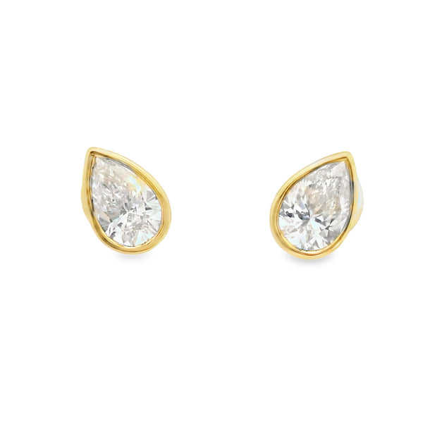 Bezel Set Lab Grown Diamond Solitaires