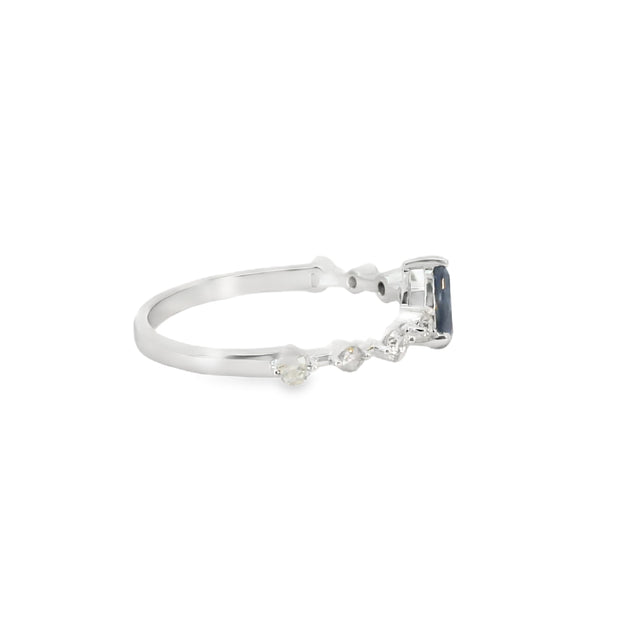 Sapphire and Diamond Ring