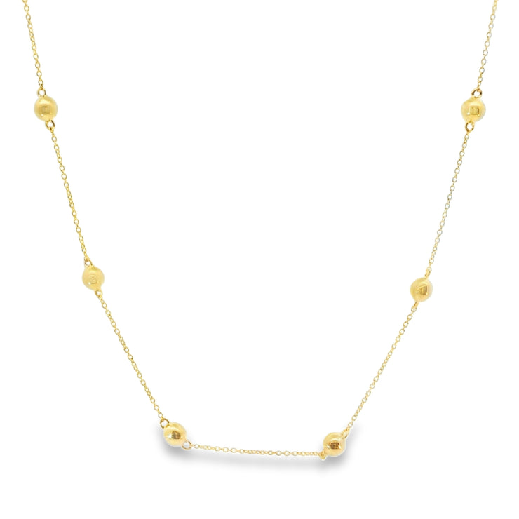 Beaded Station Necklace