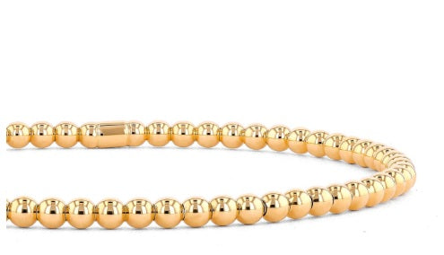 Couture 18K  Gold Bead Stretch Bracelet