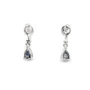 Drop Earrings with Sapphires and Diamonds