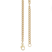 Diamond Pave Disc Centered on Cuban Chain