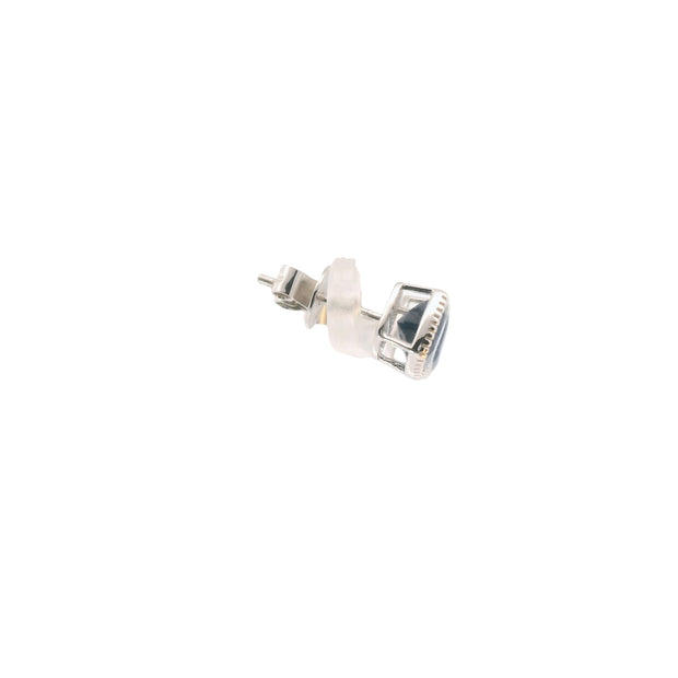 Bezel Set Sapphire Solitaire Earrings