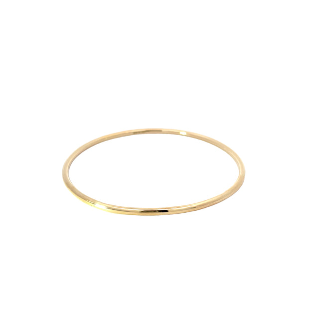 Yellow Gold Tube Bangle Bracelet