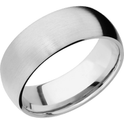 14K White Gold + Satin Finish