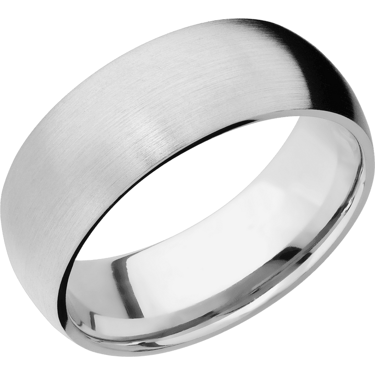 14K White Gold + Satin Finish