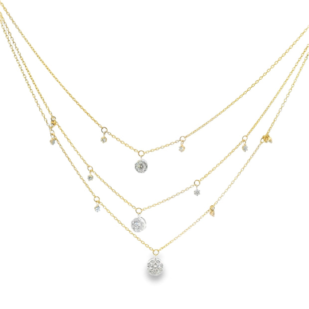 Diamond Multi-Strand Necklace