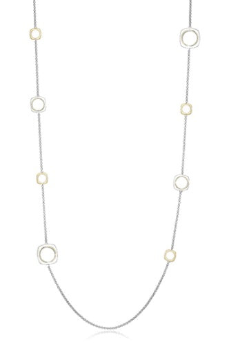 Two Tone Open Link Necklace