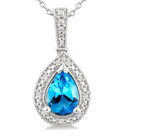 Blue Topaz Necklace