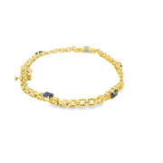 Sapphire and Diamond Station Bracelet