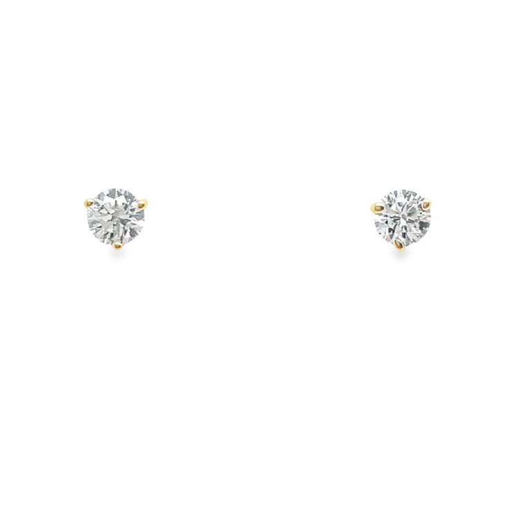 Diamond Solitaire Earrings