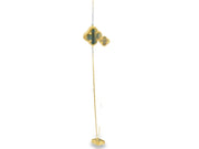 Clover Station Necklace in Onyx