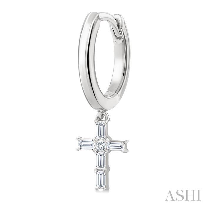 Diamond Cross Huggies