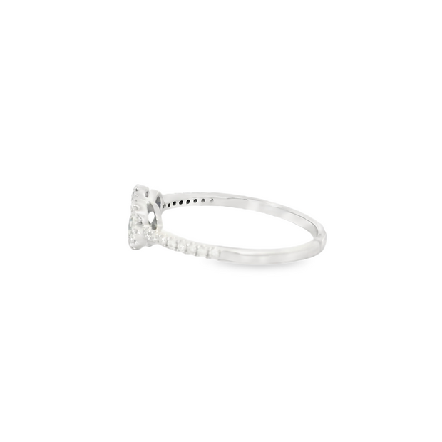 White Gold Diamond Sapphire Ring