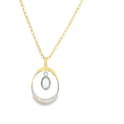 Blue Topaz Vermeil Pendant