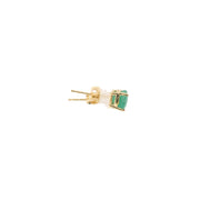 Emerald Solitaire Earrings