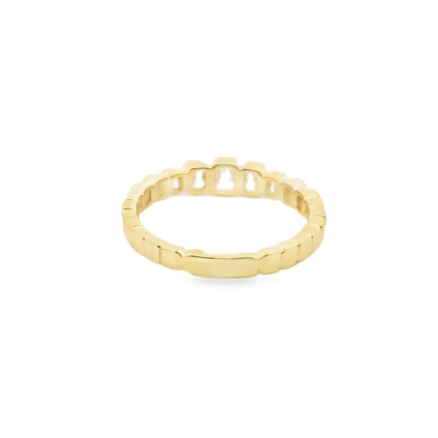 Graduated Emerald Cut Diamond Ring
