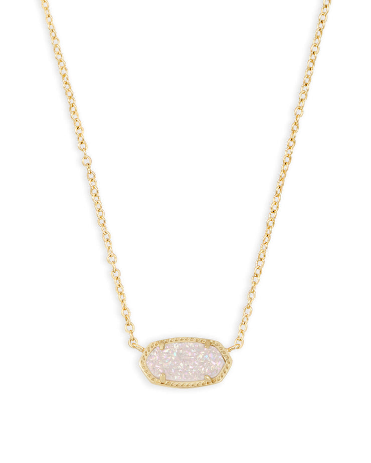 Kendra Scott Gold Iridescent Drusy Elisa Necklace